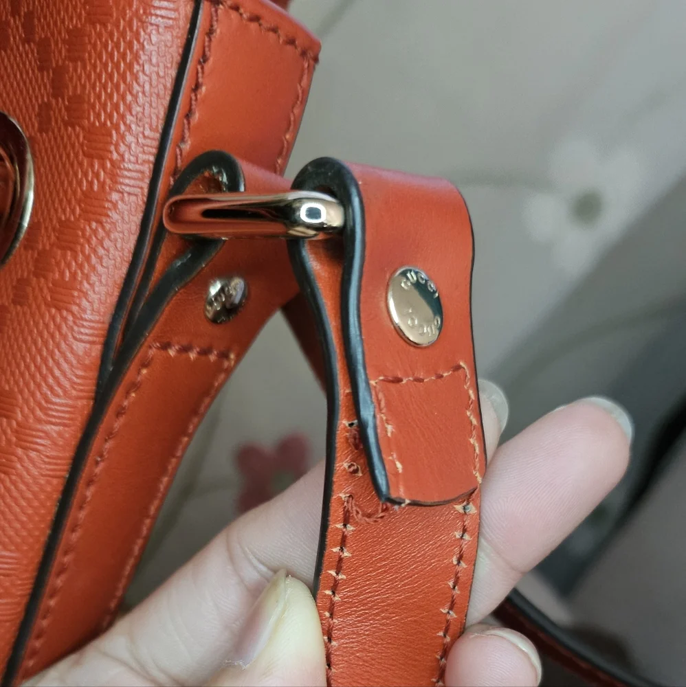 Gucci Bright Red Small Bucket Crossbody Bag - Picture 10 of 14